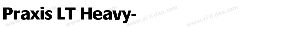 Praxis LT Heavy字体转换